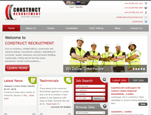 Tablet Screenshot of constructrecruitment.com